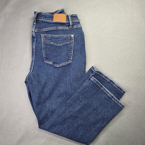 Judy Blue Jeans Womens 16W Blue Straight Leg High Rise Stretch Denim JB8857S - Picture 1 of 11